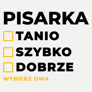 szybko tanio dobrze pisarka - Damska Koszulka Biała