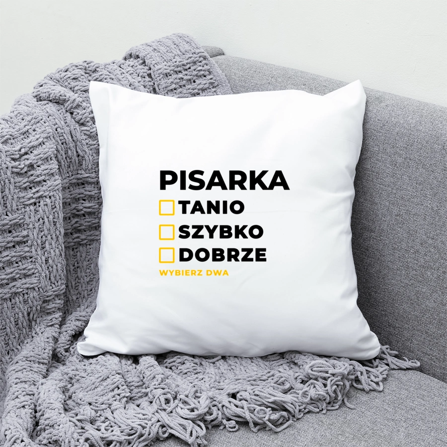 szybko tanio dobrze pisarka - Poduszka Biała