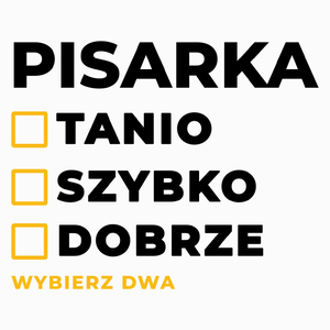 szybko tanio dobrze pisarka - Poduszka Biała