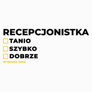 szybko tanio dobrze recepcjonistka - Poduszka Biała