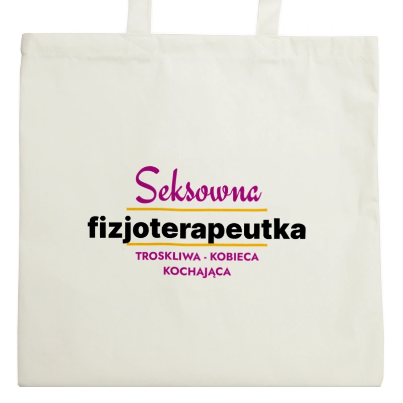 Seksowna Fizjoterapeutka - Torba Na Zakupy Natural