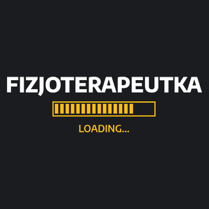 Fizjoterapeutka Loading - Damska Koszulka Czarna