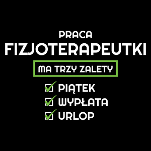 Praca Fizjoterapeutki Ma Swoje Trzy Zalety - Torba Na Zakupy Czarna