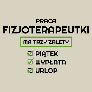 Praca Fizjoterapeutki Ma Swoje Trzy Zalety - Torba Na Zakupy Natural