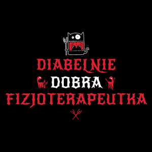 Diabelnie Dobra Fizjoterapeutka - Torba Na Zakupy Czarna