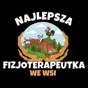 Najlepsza fizjoterapeutka we wsi - Torba Na Zakupy Czarna