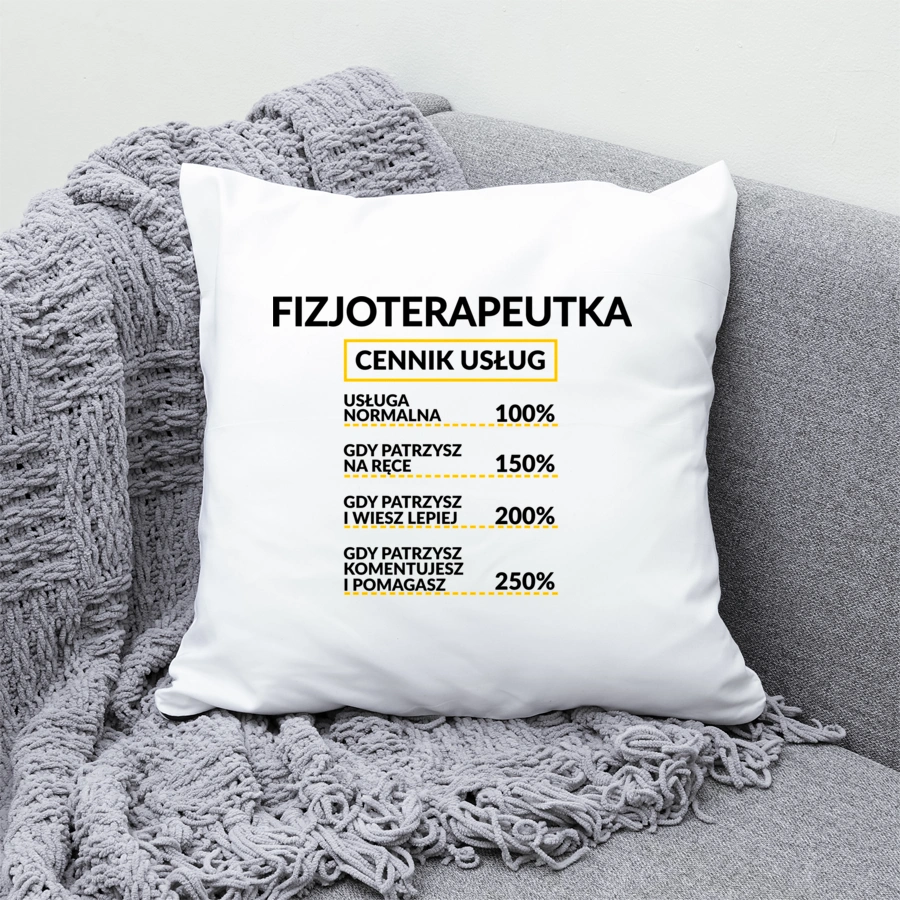 Fizjoterapeutka - Cennik Usług - Poduszka Biała