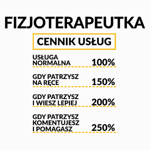 Fizjoterapeutka - Cennik Usług - Poduszka Biała