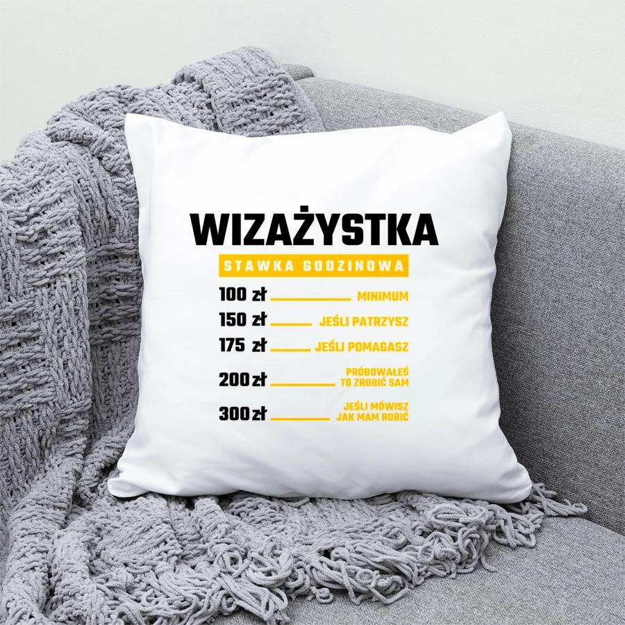 stawka godzinowa wizażystka - Poduszka Biała