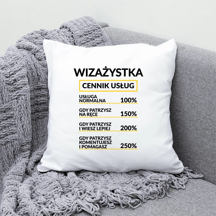 Wizażystka - Cennik Usług - Poduszka Biała