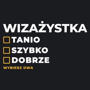 szybko tanio dobrze wizażystka - Damska Koszulka Czarna