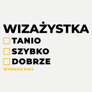 szybko tanio dobrze wizażystka - Damska Koszulka Biała