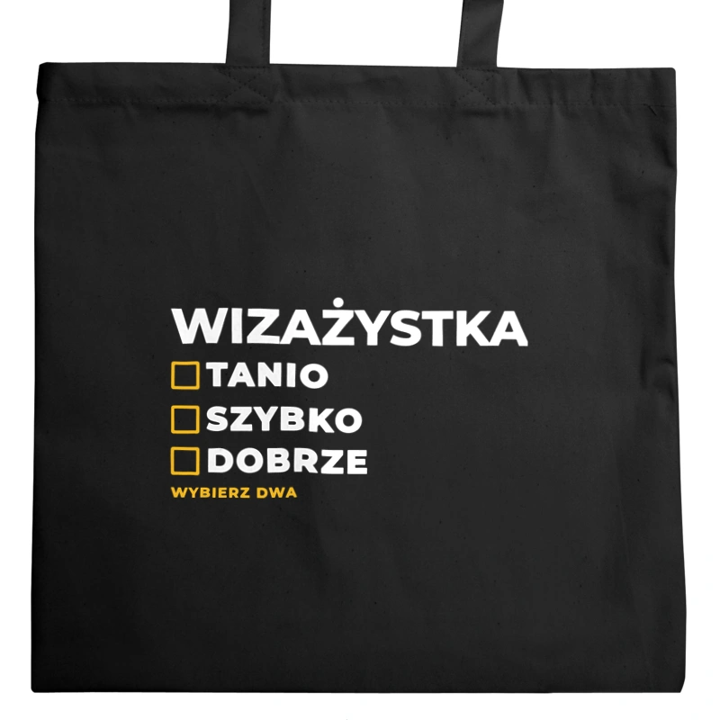 szybko tanio dobrze wizażystka - Torba Na Zakupy Czarna