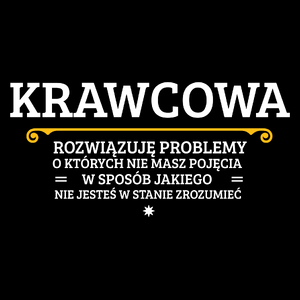 Krawcowa - Rozwiązuje Problemy O Których Nie Masz Pojęcia - Torba Na Zakupy Czarna