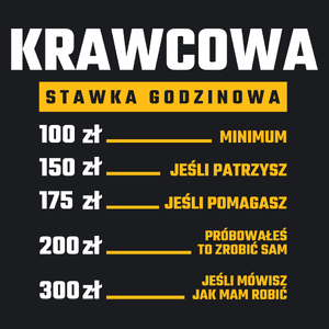 stawka godzinowa krawcowa - Damska Koszulka Czarna