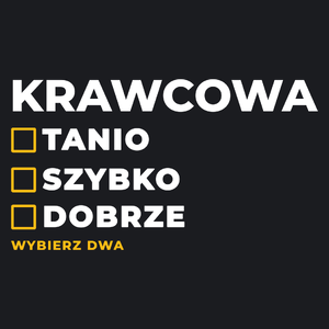 szybko tanio dobrze krawcowa - Damska Koszulka Czarna