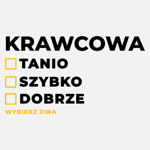 szybko tanio dobrze krawcowa - Damska Koszulka Biała