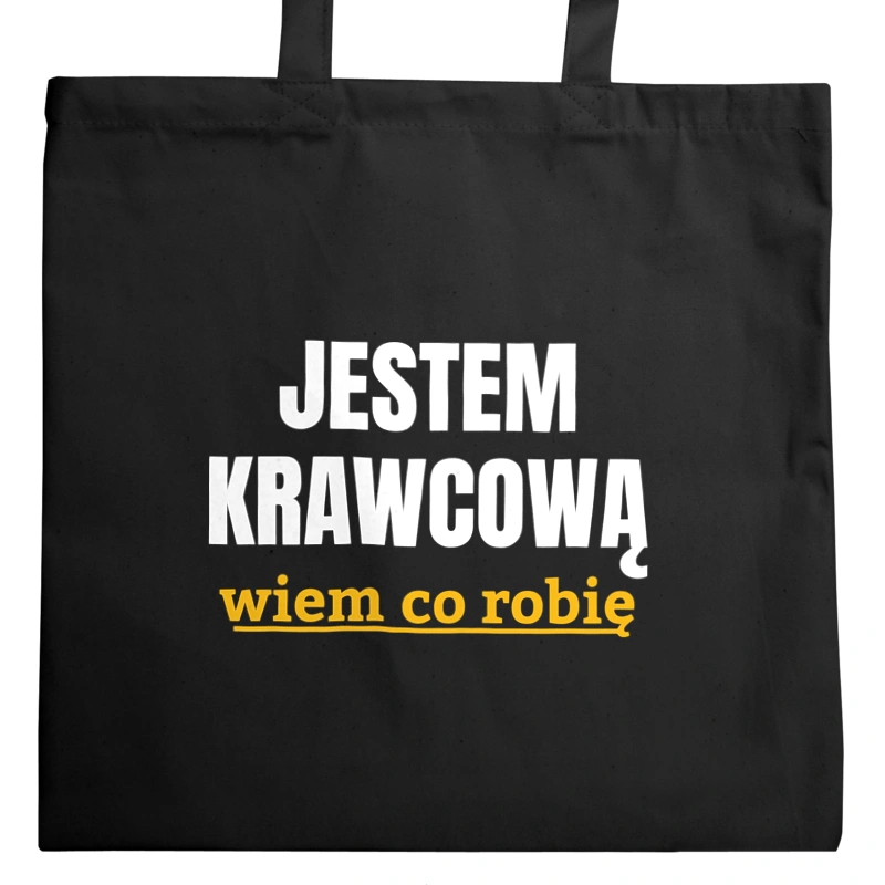 Jestem Krawcową Wiem Co Robię - Torba Na Zakupy Czarna