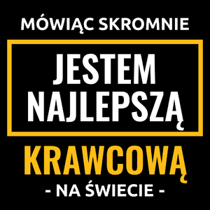 Mówiąc Skromnie Jestem Najlepszą Krawcową Na Świecie - Torba Na Zakupy Czarna