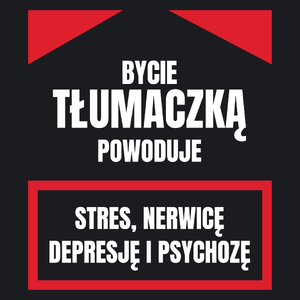 Bycie Tłumaczką - Damska Koszulka Czarna