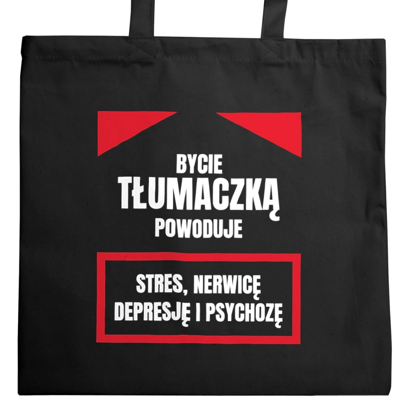 Bycie Tłumaczką - Torba Na Zakupy Czarna