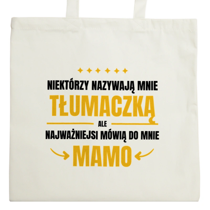 Mama Tłumaczka - Torba Na Zakupy Natural