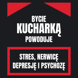 Bycie Kucharką - Damska Koszulka Czarna