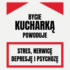 Bycie Kucharką - Damska Koszulka Biała