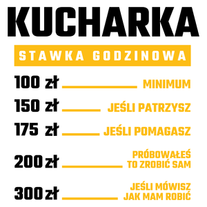 stawka godzinowa kucharka - Kubek Biały