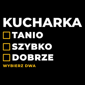 szybko tanio dobrze kucharka - Torba Na Zakupy Czarna