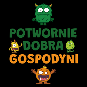 Potwornie Dobra Gospodyni - Torba Na Zakupy Czarna