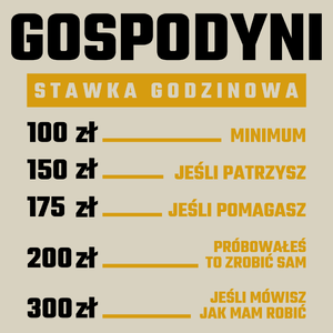 stawka godzinowa gospodyni - Torba Na Zakupy Natural