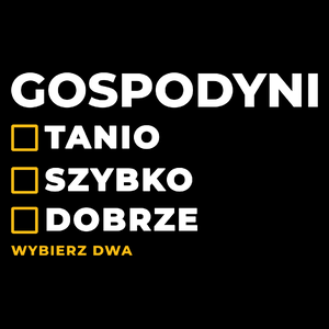 szybko tanio dobrze gospodyni - Torba Na Zakupy Czarna