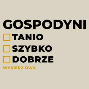 szybko tanio dobrze gospodyni - Torba Na Zakupy Natural