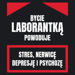 Bycie Laborantką - Damska Koszulka Czarna