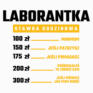 stawka godzinowa laborantka - Poduszka Biała