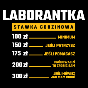 stawka godzinowa laborantka - Torba Na Zakupy Czarna