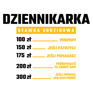 stawka godzinowa dziennikarka - Kubek Biały