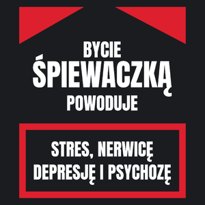 Bycie Śpiewaczką - Damska Koszulka Czarna