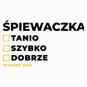 szybko tanio dobrze śpiewaczka - Poduszka Biała