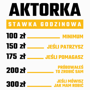 stawka godzinowa aktorka - Poduszka Biała