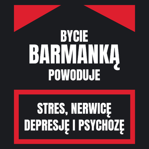 Bycie Barmanką - Damska Koszulka Czarna