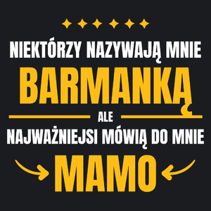 Mama Barmanka - Damska Koszulka Czarna