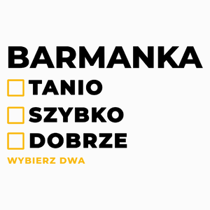 szybko tanio dobrze barmanka - Poduszka Biała