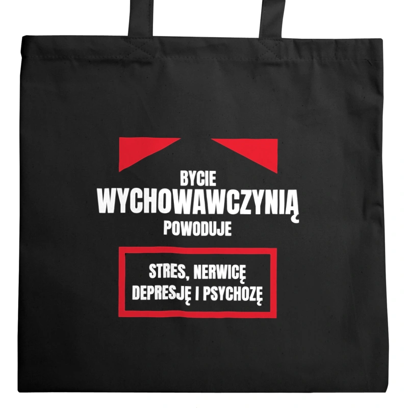 Bycie Wychowawczynią - Torba Na Zakupy Czarna