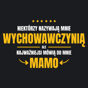 Mama Wychowawczyni - Damska Koszulka Czarna