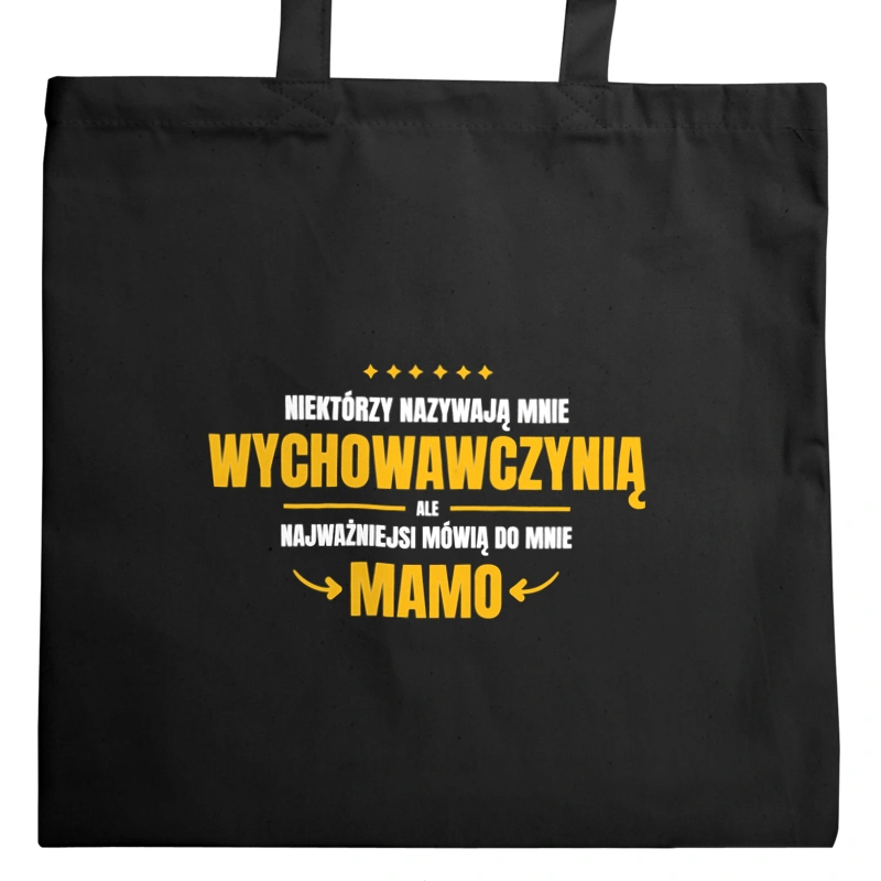 Mama Wychowawczyni - Torba Na Zakupy Czarna