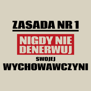 Zasada Nr 1 - Nigdy Nie Denerwuj Swojej Wychowawczyni - Torba Na Zakupy Natural