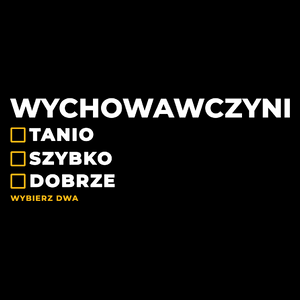 szybko tanio dobrze wychowawczyni - Torba Na Zakupy Czarna