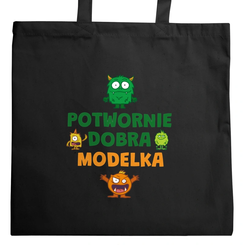 Potwornie Dobra Modelka - Torba Na Zakupy Czarna